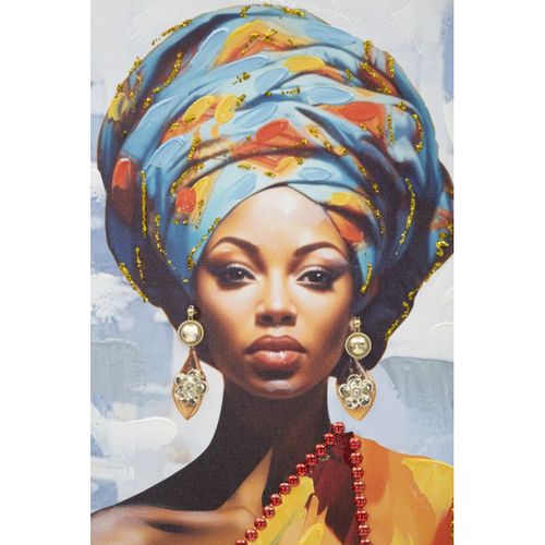 Impression Sur Toile Afrique 19, Bois, Multicouleur, 52x4,5x152 Cm