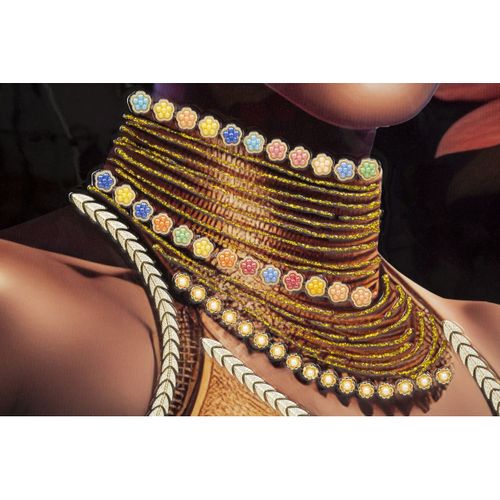 Impression Sur Toile Afrique 22, Bois, Multicouleur, 72x4,5x102 Cm