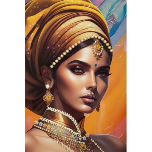 Impression Sur Toile Afrique 23, Bois, Multicouleur, 72x4,5x102 Cm