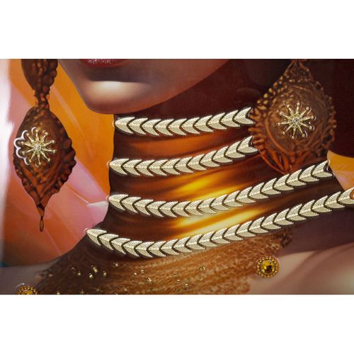 Impression Sur Toile Afrique 24, Bois, Multicouleur, 72x4,5x102 Cm