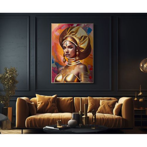 Impression Sur Toile Afrique 24, Bois, Multicouleur, 72x4,5x102 Cm