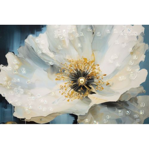 Impression Sur Toile Fleurs 73, Bois, Multicouleur, 42x3,5x62 Cm