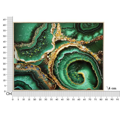 Impression Sur Toile Marbre 11, Bois, Multicouleur, 82x4x62 Cm