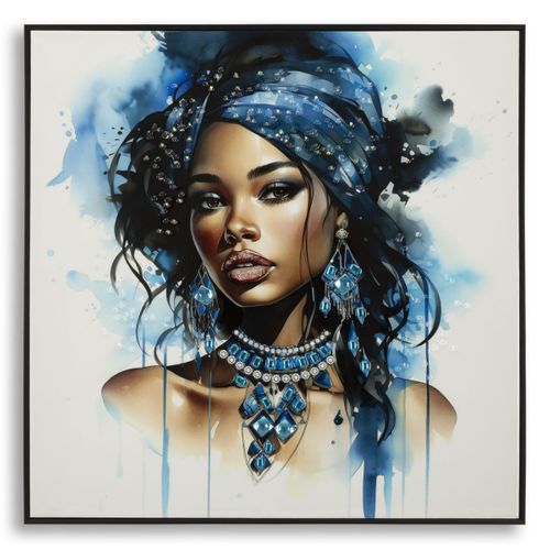 Impression Sur Toile Afrique 26, Bois, Multicouleur, 82x4x82 Cm