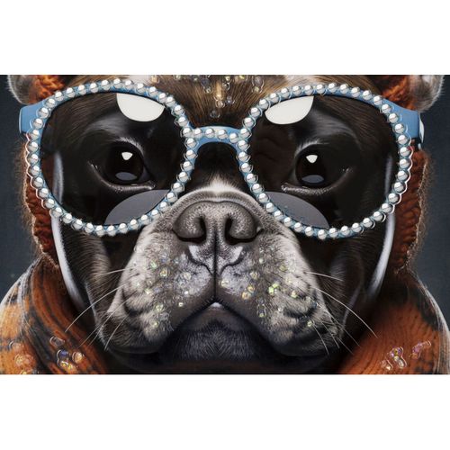 Impression Sur Toile Chien 11, Bois, Multicouleur, 42,5x2,8x82,5 Cm