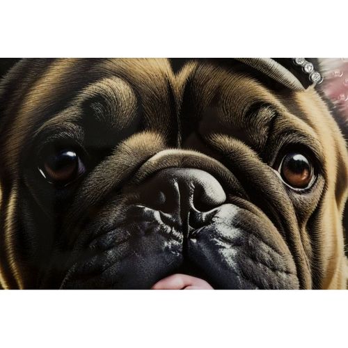 Impression Sur Toile Chien 10, Bois, Multicouleur, 62x4x82 Cm