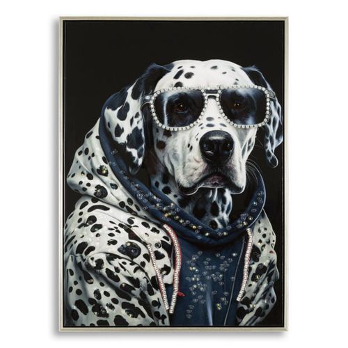 Impression Sur Toile Dalmatien, Bois, Multicouleur, 53x3x73 Cm
