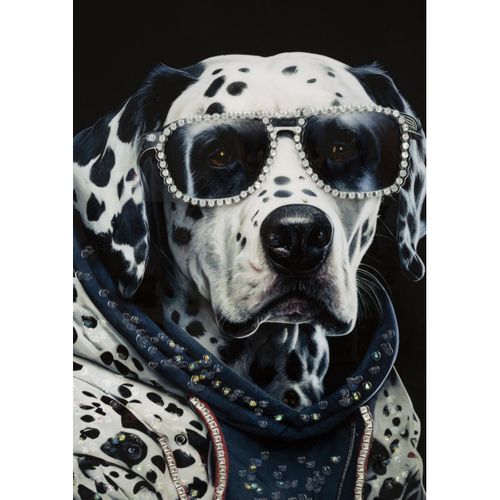 Impression Sur Toile Dalmatien, Bois, Multicouleur, 53x3x73 Cm