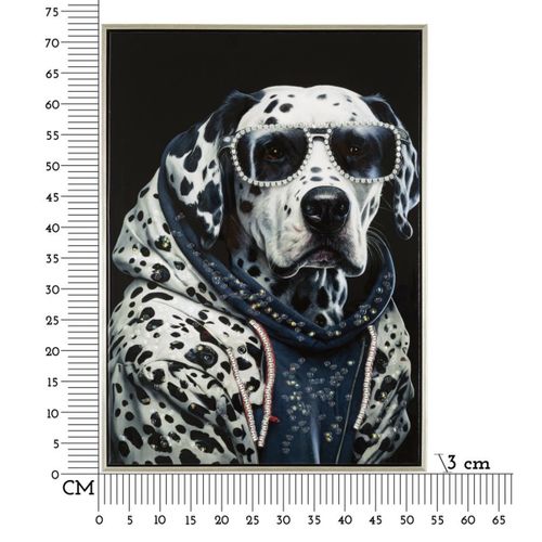 Impression Sur Toile Dalmatien, Bois, Multicouleur, 53x3x73 Cm