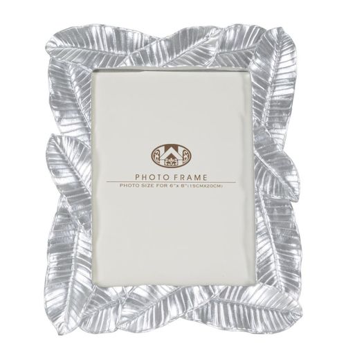 Cadre Photo Olistic 8, Polyrésine, Argent, 23x2,5x27,5 Cm