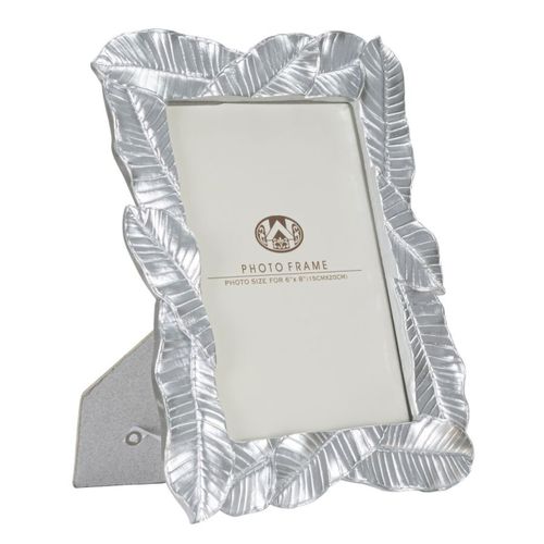 Cadre Photo Olistic 8, Polyrésine, Argent, 23x2,5x27,5 Cm