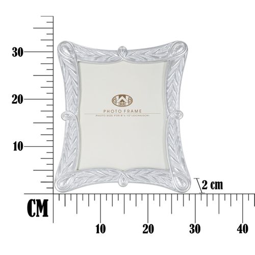 Cadre Photo Olistic 14, Polyrésine, Argent, 28,2x2x33 Cm