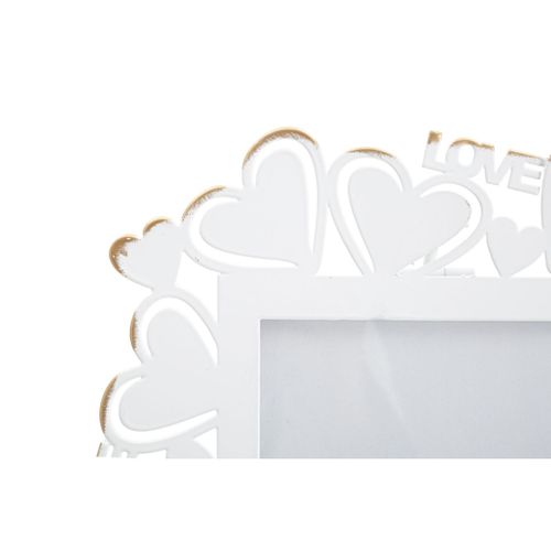 Cadre Photo Olistic 4, Métal, Blanc, 25x14,5x27,7 Cm