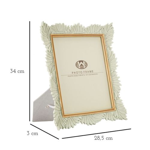 Cadre Photo Olistic 7, Polyrésine, Beige, 28,5x3x34 Cm