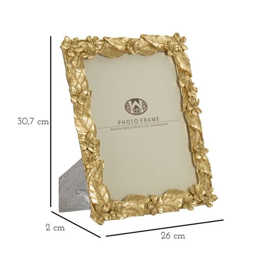 Cadre Photo Olistic 21, Polyrésine, Or, 26x2x30,7 Cm