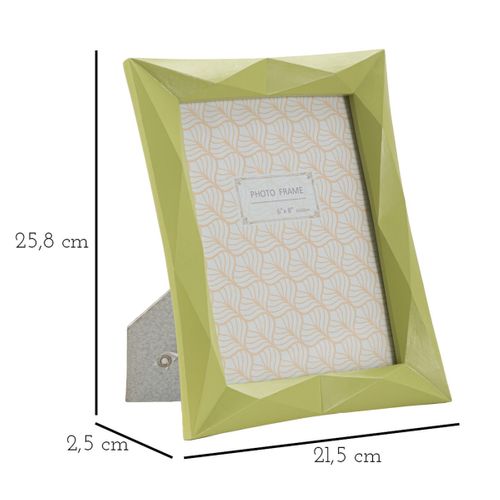 Cadre Photo Olistic 46, Polyrésine, Vert, 21,5x2,5x25,8 Cm