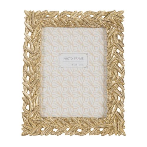 Cadre Photo Olistic 50, Polyrésine, Or, 21,8x1,8x27 Cm