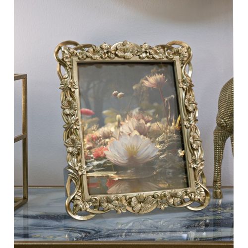 Cadre Photo Olistic 10, Polyrésine, Or, 27,8x2,5x33,5 Cm