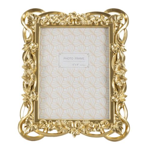 Cadre Photo Olistic 37, Polyrésine, Or, 22,5x2,5x28 Cm
