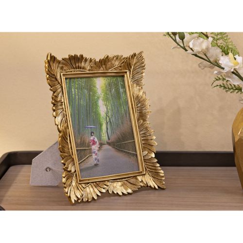 Cadre Photo Olistic 40, Polyrésine, Or, 23,5x3x28 Cm