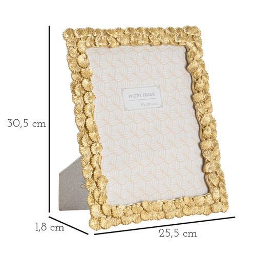 Cadre Photo Olistic 34, Polyrésine, Or, 25,5x1,8x30,5 Cm