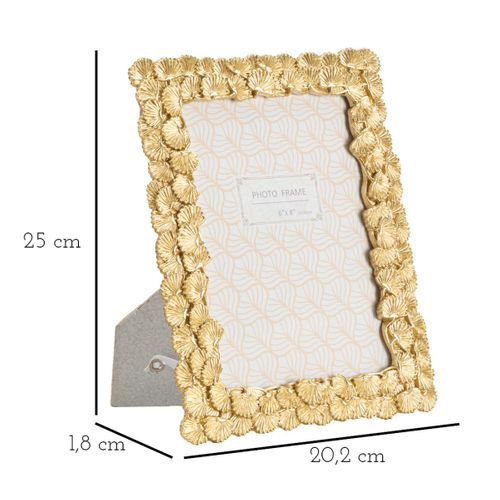 Cadre Photo Olistic 60, Polyrésine, Or, 20,2x1,8x25 Cm