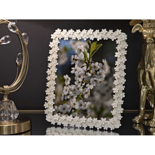 Cadre Photo Olistic 48, Polyrésine, Beige, 25,5x2x30,5 Cm