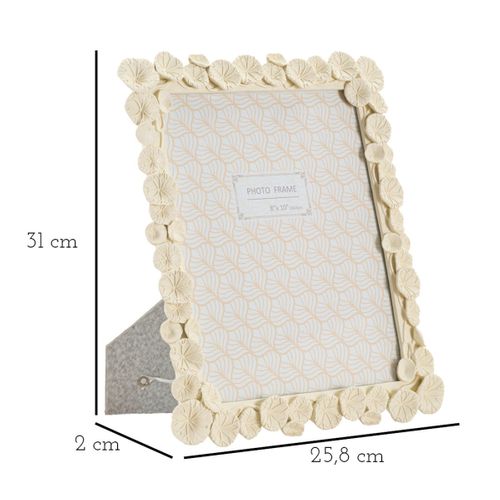 Cadre Photo Olistic 31, Polyrésine, Beige, 25,8x2x31 Cm