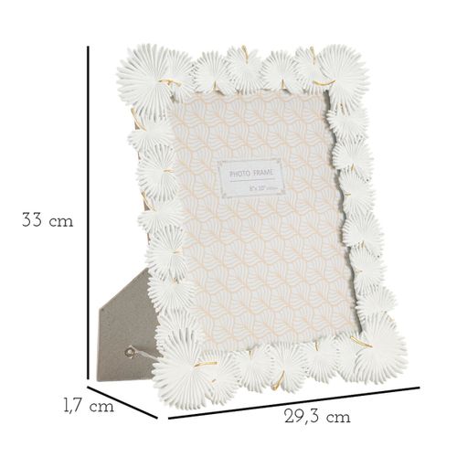 Cadre Photo Olistic 24, Polyrésine, Blanc, 28,5x1,7x33 Cm