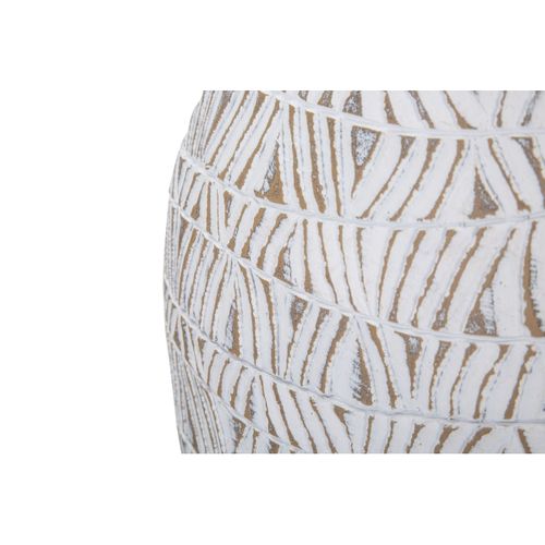 Vase Décoratif Mf671, Polyrésine, Blanc, 30,5x11,5x46,5 Cm