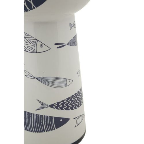 Vase Décoratif Mf637, Céramique, Multicouleur, 14x14x38,5 Cm