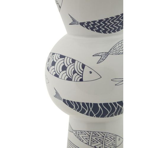 Vase Décoratif Mf637, Céramique, Multicouleur, 14x14x38,5 Cm