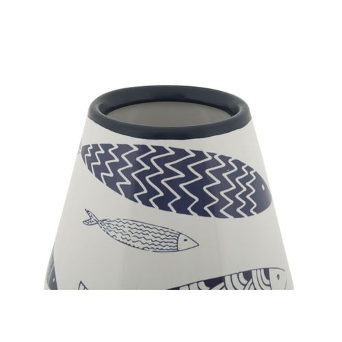 Vase Décoratif Mf644, Céramique, Multicouleur, 14x14x34 Cm