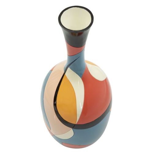 Vase Décoratif Mf659, Polyrésine, Multicouleur, 25x25x66 Cm