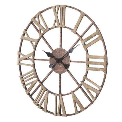 Horloge Murale Mf254, Métal, Marron, 71,5x4x71,5 Cm