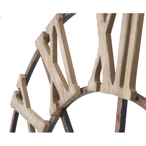 Horloge Murale Mf254, Métal, Marron, 71,5x4x71,5 Cm