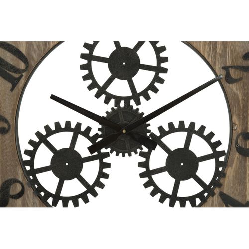 Horloge Murale Mf259, Métal, Marron, 60x4x60 Cm