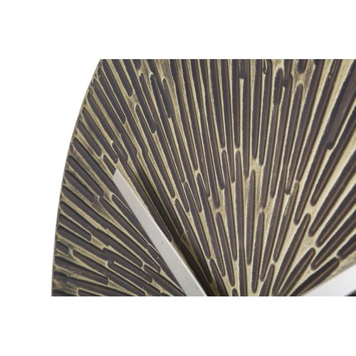 Horloge Murale Mf241, Métal, Bronze, 50x3,5x50 Cm