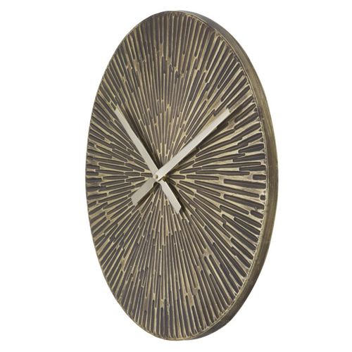 Horloge Murale Mf241, Métal, Bronze, 50x3,5x50 Cm