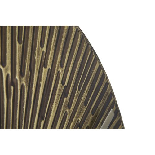 Horloge Murale Mf241, Métal, Bronze, 50x3,5x50 Cm