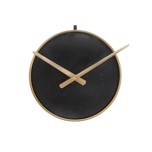 Horloge Murale Mf244, Métal, Noir, 61x4,5x61 Cm