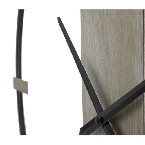 Horloge Murale Mf240, Métal, Argent, 61x4,5x63 Cm