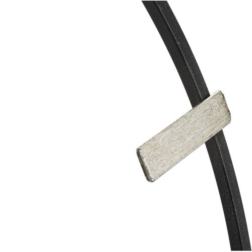 Horloge Murale Mf240, Métal, Argent, 61x4,5x63 Cm