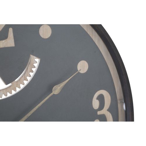 Horloge Murale Mf271, Métal, Gris, 67x6,5x67 Cm