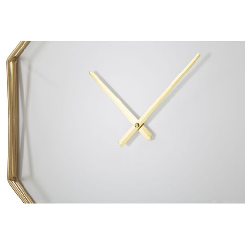 Horloge Murale Mf281, Métal, Or, 56x6,5x56 Cm