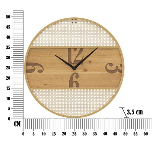 Horloge Murale Mf262, Métal, Multicouleur, 50x3,5x50 Cm