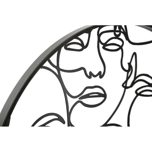 Horloge Murale Mf242, Métal, Noir, 50x3,5x50 Cm