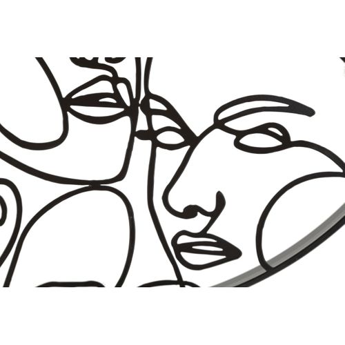 Horloge Murale Mf242, Métal, Noir, 50x3,5x50 Cm