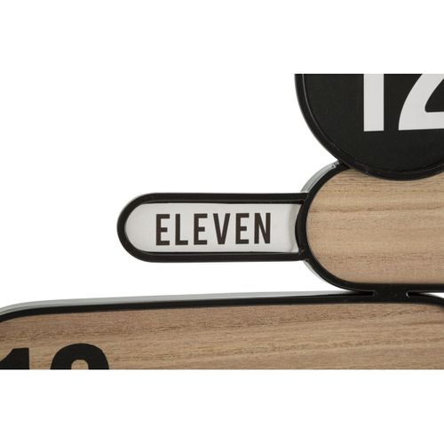 Horloge Murale Mf264, Métal, Marron, 60x5x60 Cm