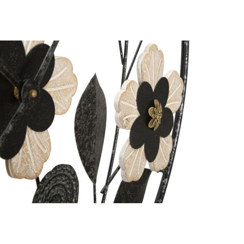 Horloge Murale Mf250, Métal, Noir, 5,5x5,5x67 Cm